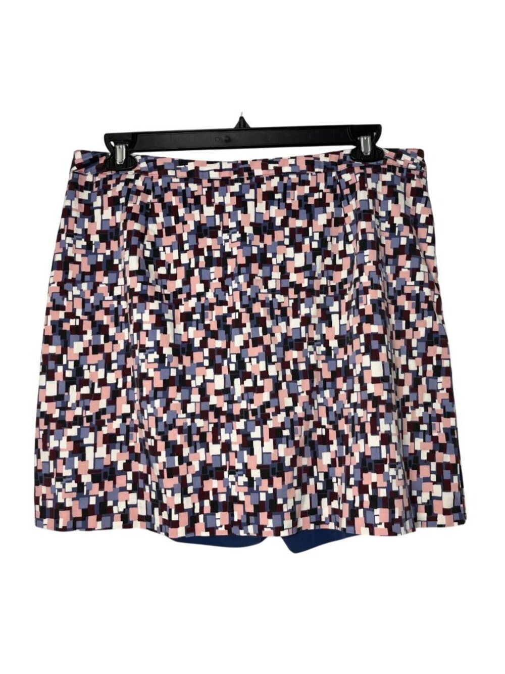 Liz Claiborne LizGolf Womens 16 Geometric Print Golf Skort Pink Navy Cotton Used
